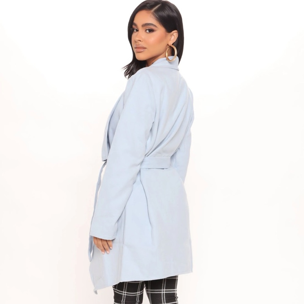 FashionNova | faux wool coat size xs - Picture 3 of 7
